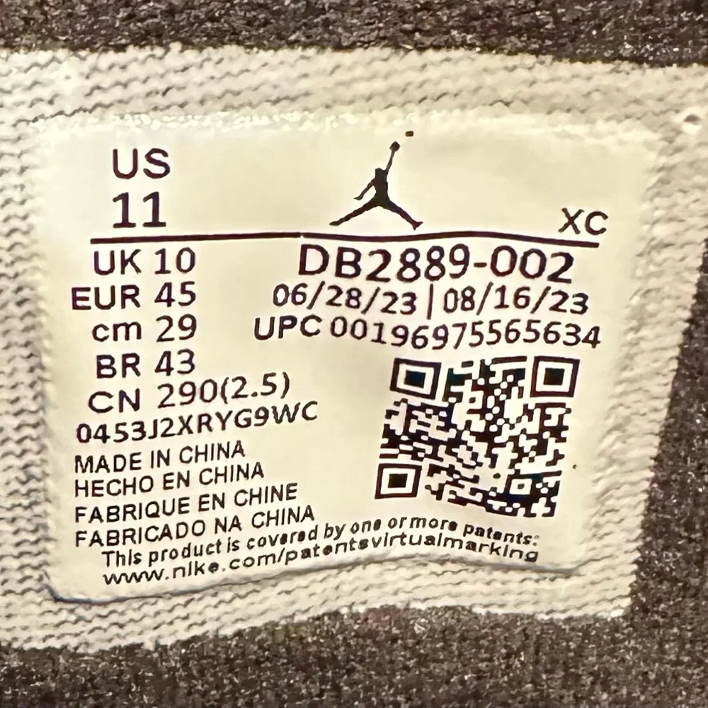 AIR JORDAN 1 HIGH GORE TEX - CEMENT GREY DARK CHARCOAL - SIZE 11 (DB2889 002) - Picture 7 of 7